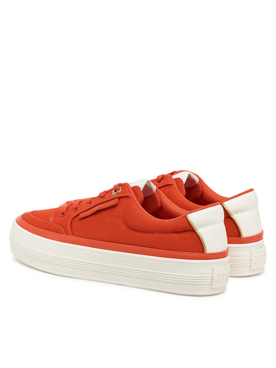 Tommy Hilfiger Tommy Hilfiger Sneakersy Essential Vulc Textile Sneaker FW0FW08323 Pomarańczowy