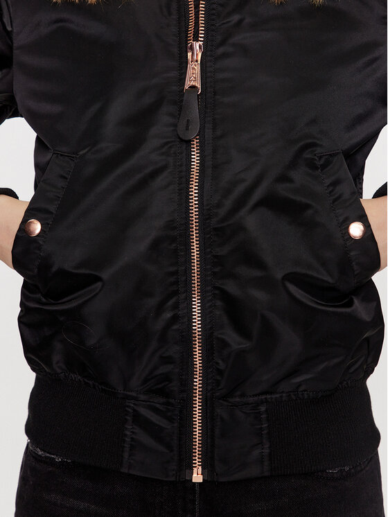 Alpha Industries Alpha Industries Kurtka bomber MA-1 156001 Czarny Slim Fit