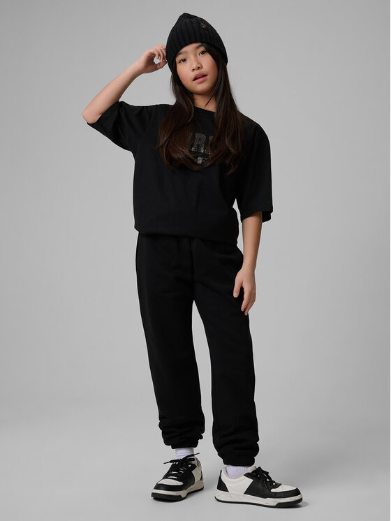 4F 4F Spodnie dresowe BASIC+ Czarny Regular Fit
