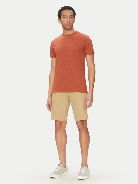 INDICODE INDICODE T-Shirt Inandorra 41-104 Oranžová Regular Fit