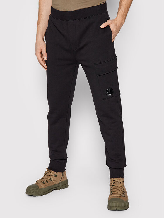 C.P. Company Pantaloni da tuta Diagonal Raised 11CMSP057A 005086W Nero  Regular Fit • Modivo.it