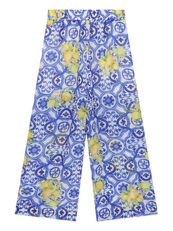 Guess Guess Pantaloni din material J6GB01 WA2T0 Albastru Relaxed Fit