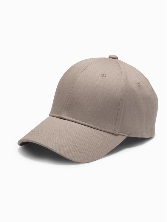 Ombre Ombre Czapka z daszkiem OM-ACCS-0105 Beżowy