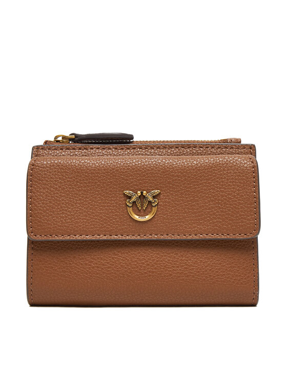 PINKO PINKO Velika ženska denarnica Compact Wallet AI 25-26 PCPL 103612 A29Q Rjava