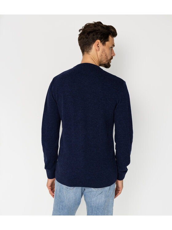 Lee Cooper Lee Cooper Sweter ROMI Granatowy Regular Fit