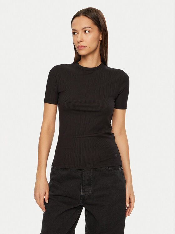 Calvin Klein Calvin Klein Póló K20K208052 Fekete Slim Fit