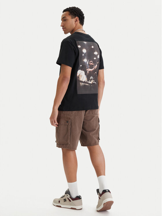 RVCA RVCA Póló Va X Ali Ringside 23A353527 Fekete Regular Fit