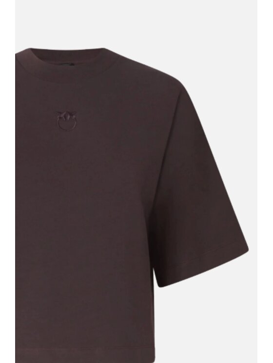 PINKO PINKO T-Shirt Niamey Brązowy Relaxed Fit