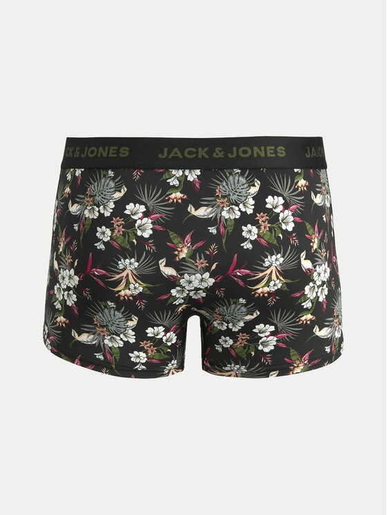 Jack & Jones Jack & Jones Komplet bokserek Flower 12194284 Czarny