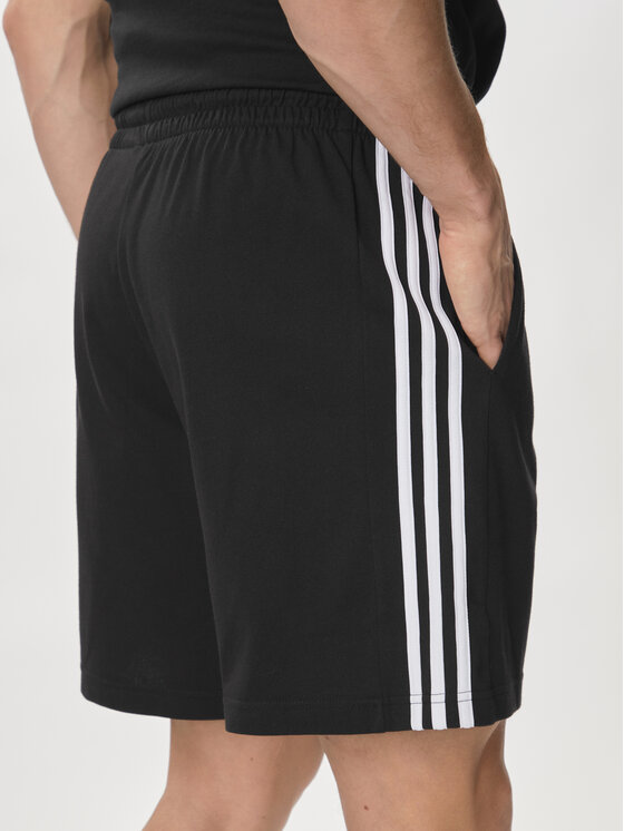 adidas adidas Sportske kratke hlače Essentials 3-Stripes Shorts IC9378 Crna Regular Fit