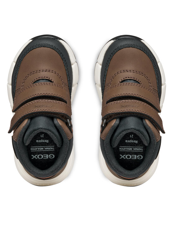 Geox Geox Auliniai batai B Flexyper Mini Boy B666GA 0MEBC C6R6B S Tamsiai ruda