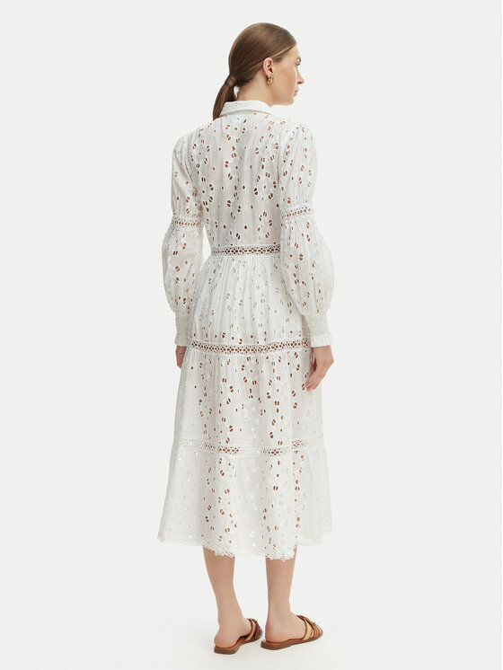 Iconique Iconique Лятна рокля Joanna IC26-008 Бял Regular Fit