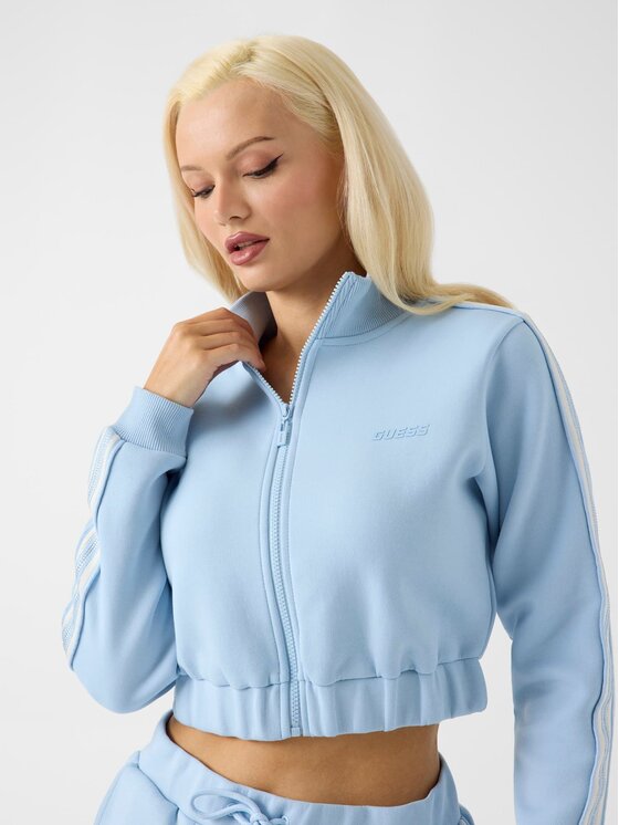 Guess Guess Bluza 182624 Niebieski jasny Classic Fit