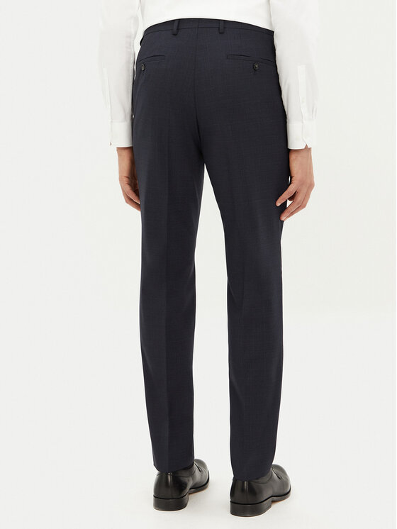 BOSS BOSS Garnitur Huge 50534914 Granatowy Slim Fit