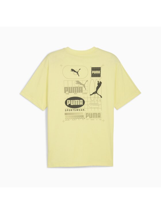Puma Puma T-Shirt 688039 Żółty Regular Fit