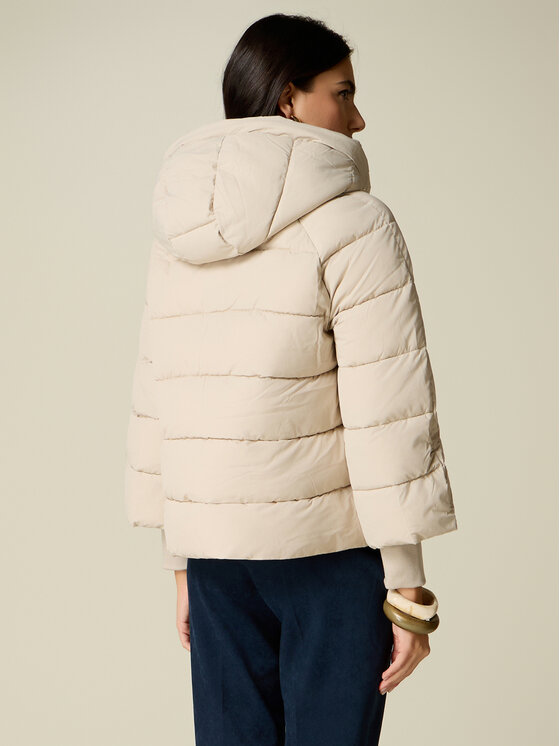 Oltre Oltre Kurtka puchowa F004J100240N013 Kremowy Regular Fit