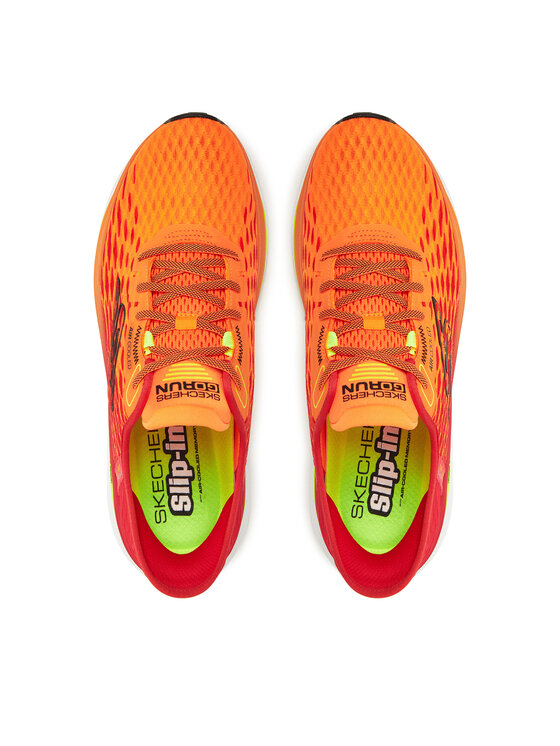 Skechers Skechers Buty do biegania Slip-Ins: Max Cushioning Propulsion - Vitality 220510/ORMT Pomarańczowy