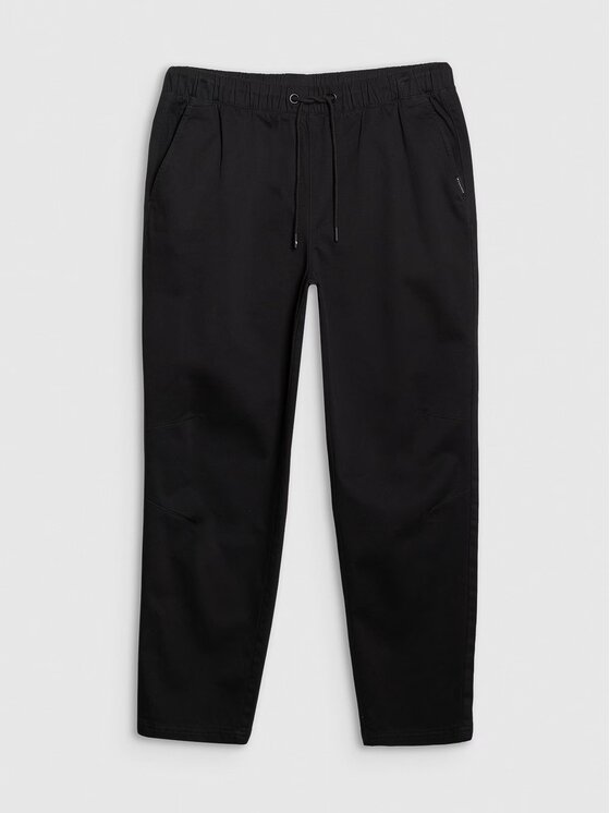 4F 4F Παντελόνι υφασμάτινο 4FWSS25TTROM0999-20S Μαύρο Regular Fit