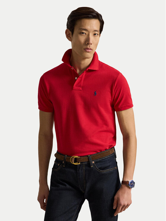 Polo Ralph Lauren Polo Ralph Lauren Poloshirt Core Replen 710548797 Rot Slim Fit