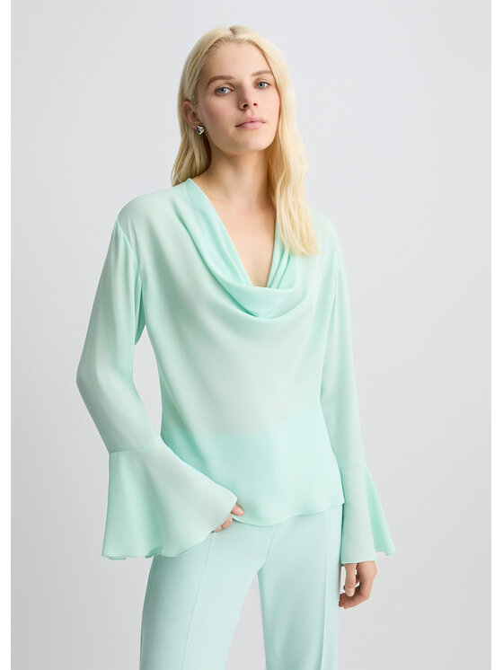 Liu Jo Liu Jo Blusa CA5374TS066X0687 Verde Regular Fit