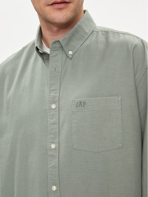 Gap Gap Koszula 887258-03 Szary Regular Fit