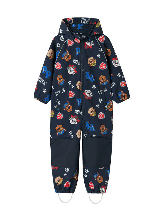 NAME IT Kombinezon softshell PAW PATROL 13246982 Granatowy Regular Fit