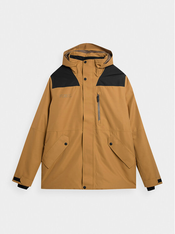 4F 4F Μπουφάν για snowboard 4FAW23TTJAM288 Μπεζ Regular Fit