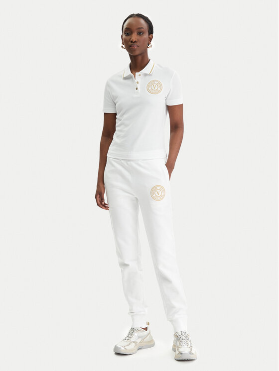 Versace Jeans Couture Versace Jeans Couture Polokošile 80HAGT02 CJ01T Bílá Regular Fit