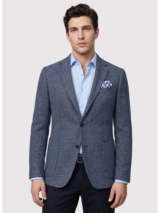 Pako Lorente Pako Lorente Marynarka P26WF-3X-014 Granatowy Slim Fit