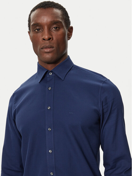 Michael Kors Michael Kors Πουκάμισο MK0DS01364 Σκούρο μπλε Slim Fit