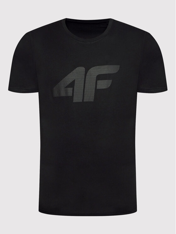 4F 4F T-Shirt H4L22-TSM353 Czarny Regular Fit