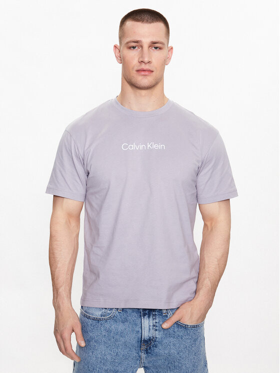 Grau T-Shirt K10K111346 Klein Calvin Fit Regular Hero
