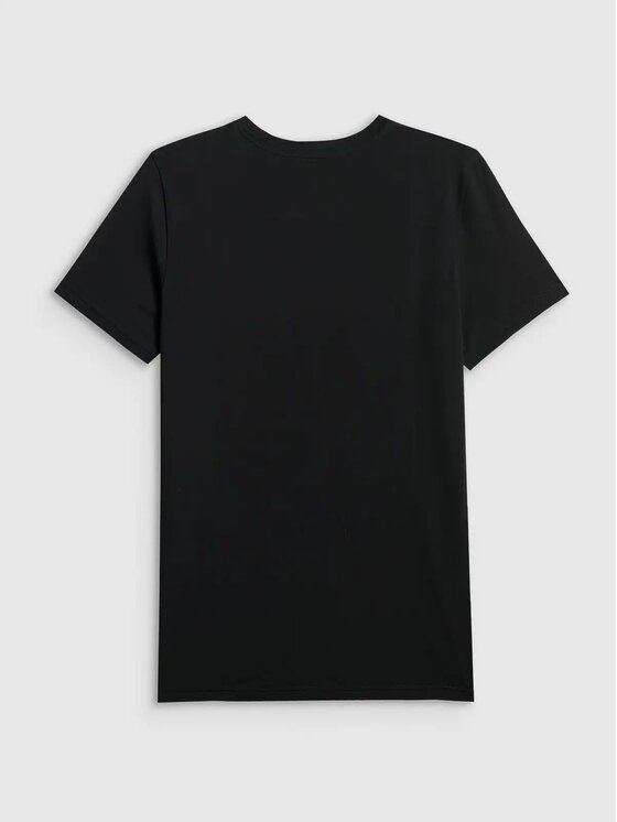 4F 4F T-Shirt 4FWMM00TTSHM3340-20S Czarny Slim Fit