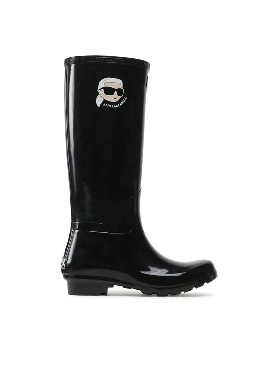KARL LAGERFELD Gumáky KL47090N Čierna