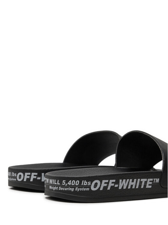 Off-White Off-White Klapki OMIC001S22MAT0011001 Czarny