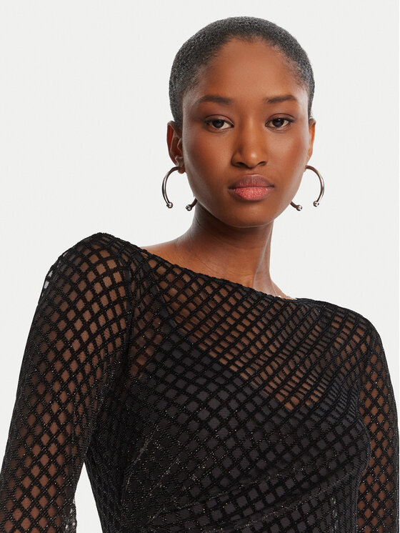 Patrizia Pepe Patrizia Pepe Cocktail obleka 8A1579 A638 Črna Regular Fit