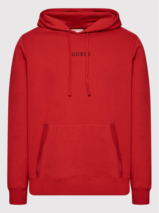 Guess Guess Džemperis ar kapuci M2BQ50 K9YH1 Sarkans Regular Fit