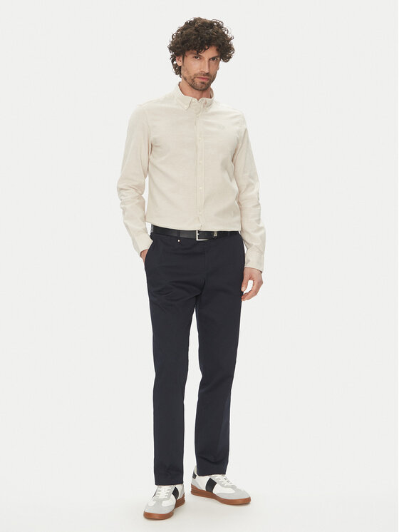 La Martina La Martina Särk Alvin MAC006 TL141 Beež Regular Fit