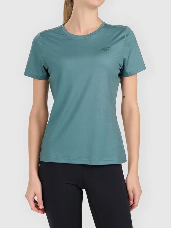 4F 4F T-Shirt 4FWAW26TFTSF2325 Zielony Active Fit