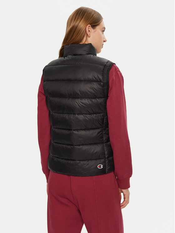 Champion Champion Αμάνικο Μπουφάν 117569 Μαύρο Custom Fit