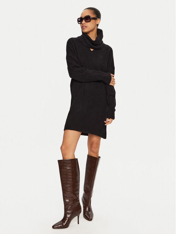 Liu Jo Liu Jo Rochie tricotată WF4430 MA49P Negru Regular Fit