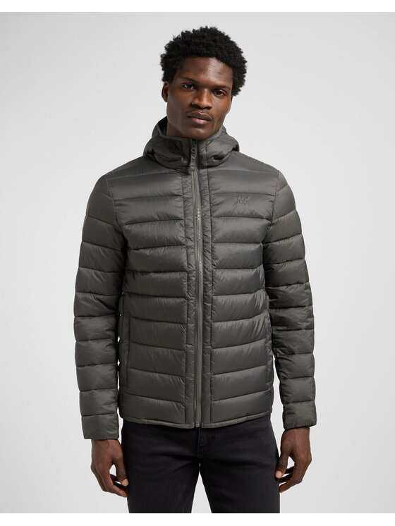 Lee Lee Kurtka puchowa PUFFER JACKET Szary Regular Fit
