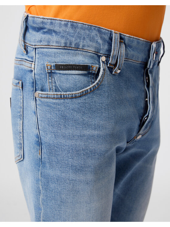 PHILIPP PLEIN PHILIPP PLEIN Jeansy 31241 Niebieski Straight Leg