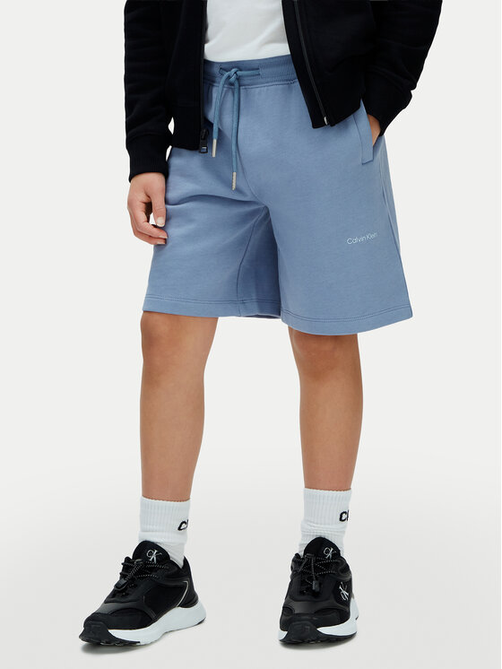 Calvin Klein Jeans Pantaloni scurți sport Inst Logo LV1CKSJC50 Albastru Regular Fit