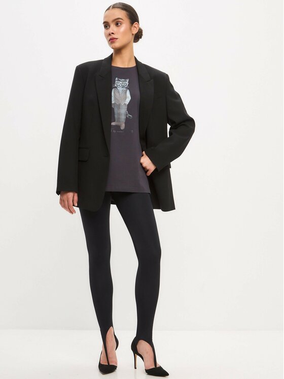 CAT by maniita lacitta CAT by maniita lacitta T-Shirt Printed oversized T-shirt Szary Long Fit