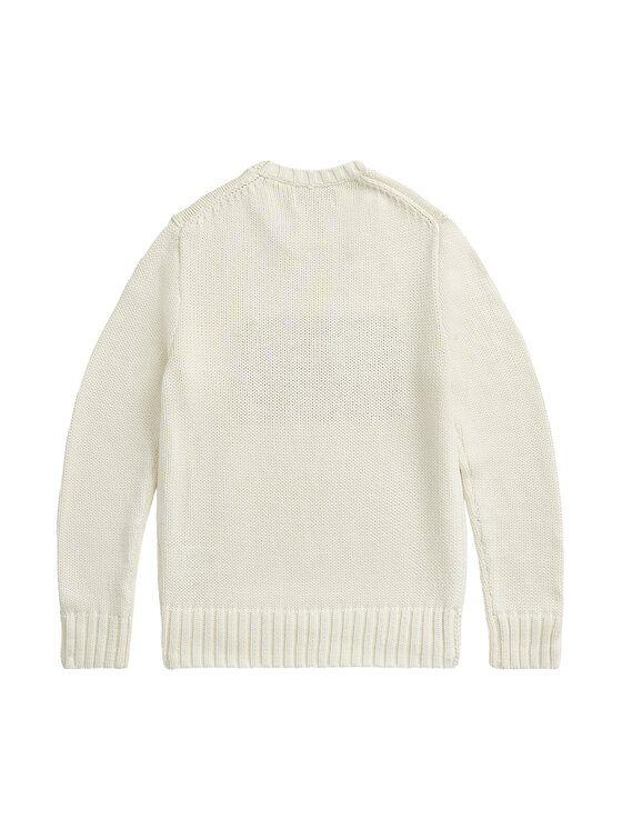 Polo Ralph Lauren Polo Ralph Lauren Sweter 323668285006 Biały Regular Fit