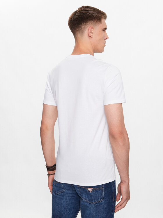 Guess Guess Tričko M2YI36 I3Z14 Biela Slim Fit