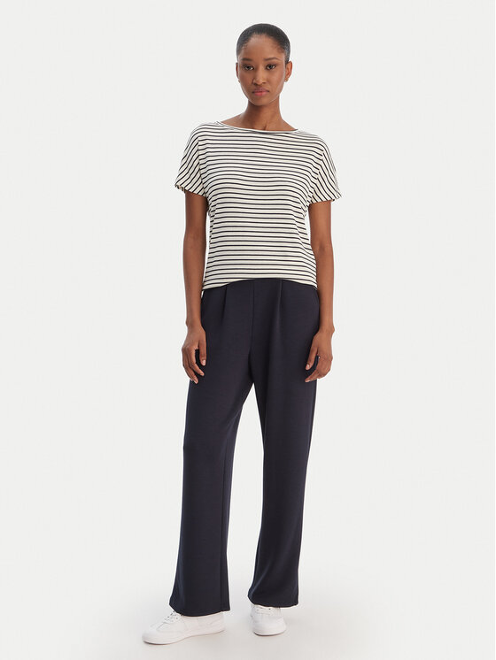 Vero Moda Vero Moda Bavlnené nohavice Hali 10339404 Tmavomodrá Straight Fit