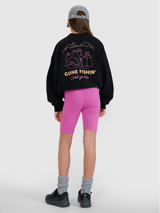4F 4F Kolarki THE CAMP'S LIFE Różowy ciemny Slim Fit