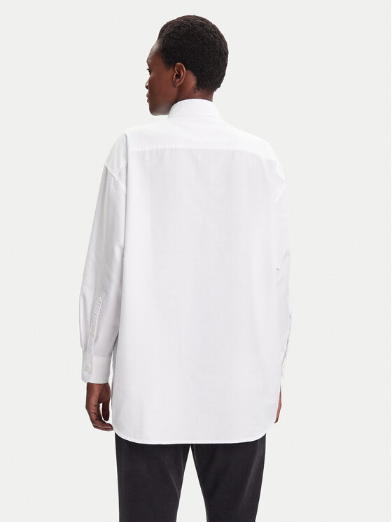 Tommy Jeans Tommy Jeans Koszula Badge DW0DW20988 Biały Oversize